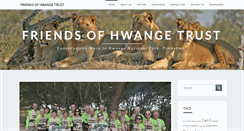 Desktop Screenshot of friendsofhwange.com